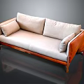 Modern Double Sofa Multi-Person Sofa Combination Leisure Sofa Combination 3d model