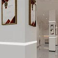 Elegant Bright Modern Beauty Hair Salon Interior Design With Stylish Mirrors And Light Wood Partitions
