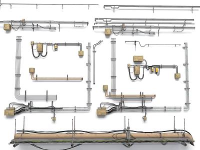 Electronic Appliances Components Wiring Structure Design Schematic Installation Diagrams 3d model