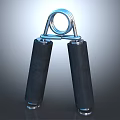 Sports Equipment Grip Strengthener With Metal Spring And Black Rubber Handles