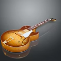 Classic Brown Sunburst Electric Guitar With Wooden Body And Inlaid Fingerboard