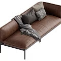 Middle-style multiplayer sofa 3d model