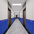 Spacious Modern Government Service Hall With Comfortable Waiting Seats And Practical Public Information Displays