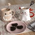 Modern coffee cup monster search coffee cup 3d model