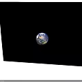 Detailed Earth View From Space Showing Blue Planet And Cosmic Background