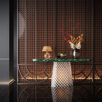 Modern End View Cabinet Floriculture Potted Large Vase Hotel Floriculture 3d model