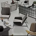 Modern Sofa Coffee Table Set with Various Styles and Decorative Elements and Pillows