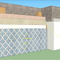Building Components Layered Structure With Insulation Waterproofing And Concrete Layers 3d model
