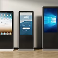 Advertising machine inquiry machine display screen all-in-one terminal machine self-service machine service machine vertical advertising machine 3d model