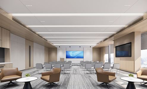 Modern Conference Room Training Room 3d model