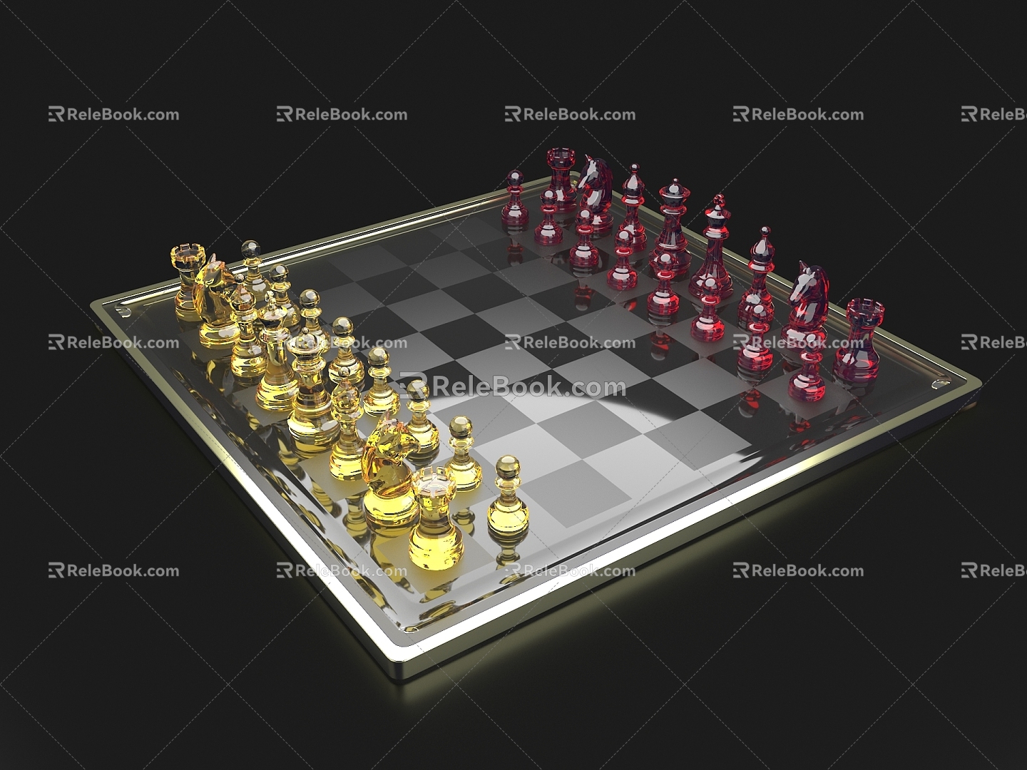 Chess Chess Chess Board Entertainment 3d model