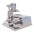 Industrial Mechanical Device With Metal Base And Precision Components 3d model
