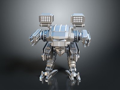 Humanoid robot science fiction robot industrial robot intelligent robot 3d model