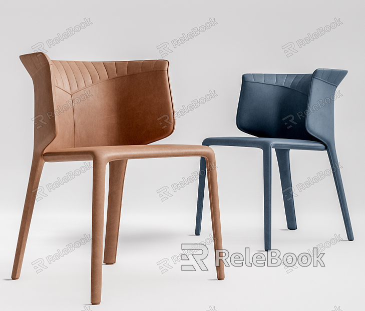 Modern Dining Chair Leather Single Chair Dining Chair model