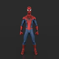 Spider Man Game And Movie Character In Classic Red Blue Costume Standing Pose