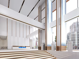 Office Hall 3d model