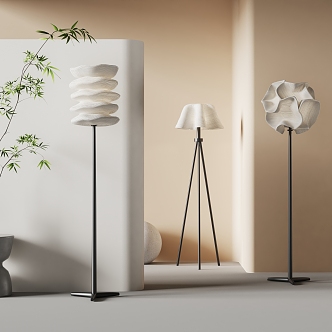 Quiet Floor Lamp 3d model