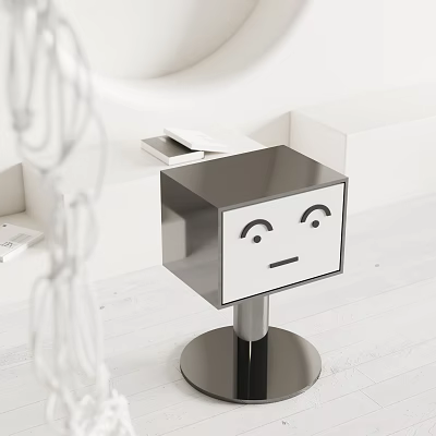 Modern Kelly Wearstler Side 3d model Modern Kelly Wearstler Side 3d model