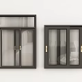 modern sliding window 3d model
