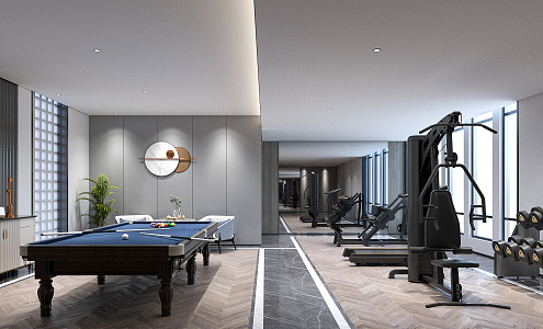 Modern Gym 3d model