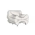 Modern Single Sofa Minimalist Art Creative Single Sofa 3d model
