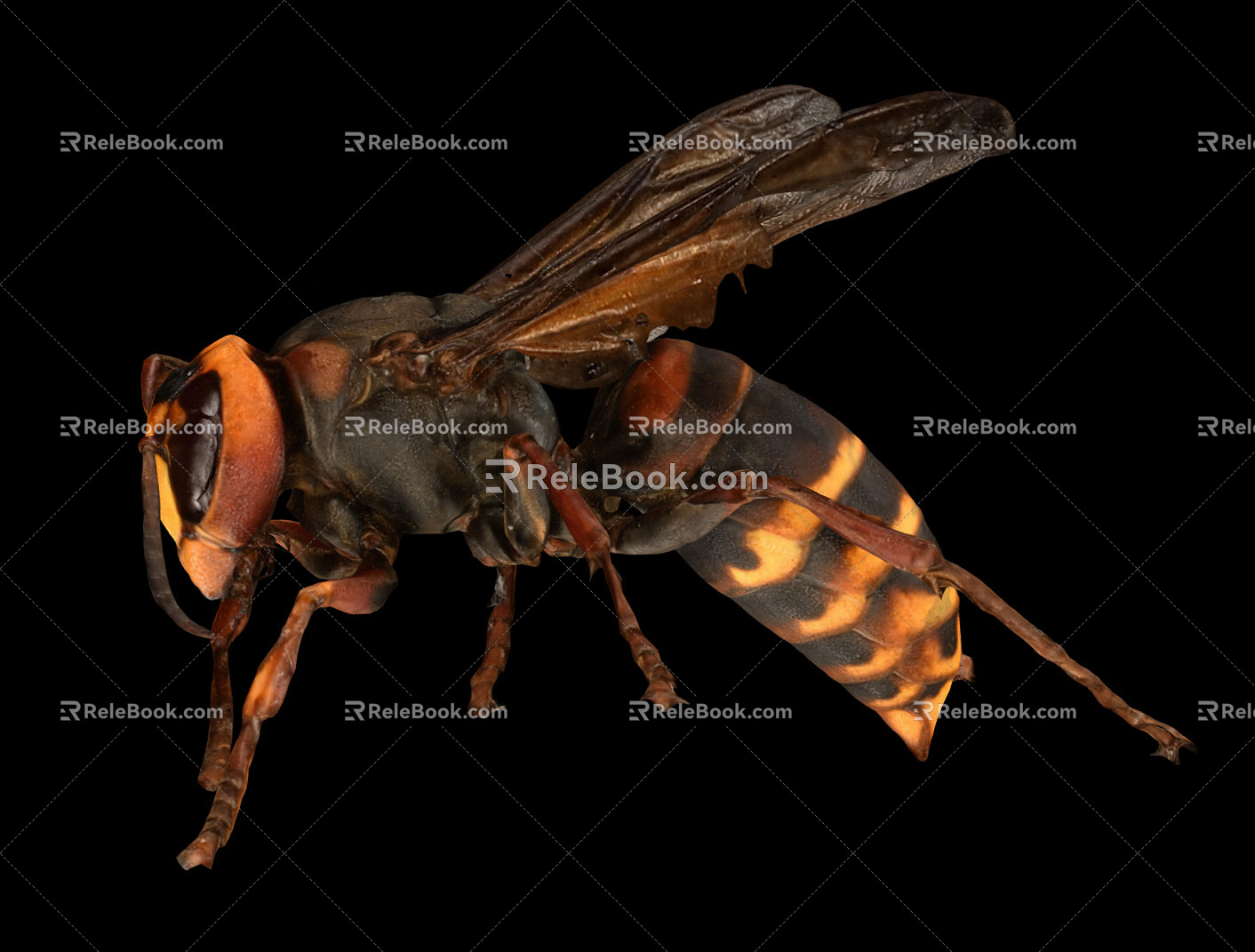 Modern bee bumblebee 3d model