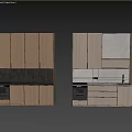 Modern Kitchen With Light Wood Cabinets Drawers And Oven Appliance