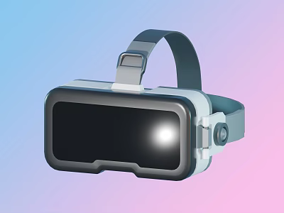 Modern Interactive VR Headset Amusement Equipment For Immersive Gaming Experience 3d model