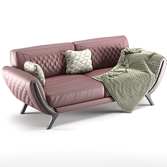 modern double sofa 3d model