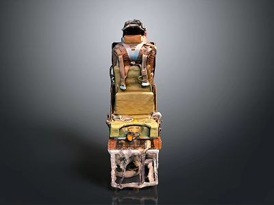 Creative Stacked Chair Furniture Design With Colorful Layers And Unique Structure 3d model