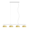 Modern Minimalist Hanging Chandelier With Spiral Curved Lines And Linear Base Design For Contemporary Interior