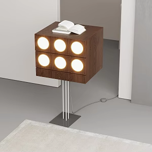 Quiet and Ancient Style Floor Lamp 3d model