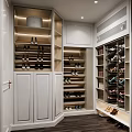 Modern Walk In Closet Design With Shoes Storage And Cabinets