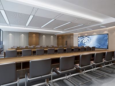 Modern Conference Hall Large Conference Room model