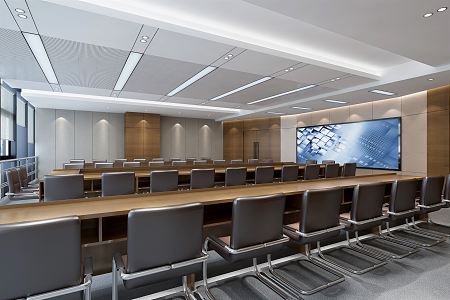 Modern Conference Hall Large Conference Room 3d model