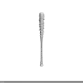 Wooden Baseball Bat With Barbed Wire Wrapping For Sports Training Or Games