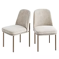 Modern Table And Chair Set With Light Gray Upholstered Chairs White Tabletop Metal Legs