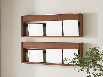 Modern Bookshelf 3d model