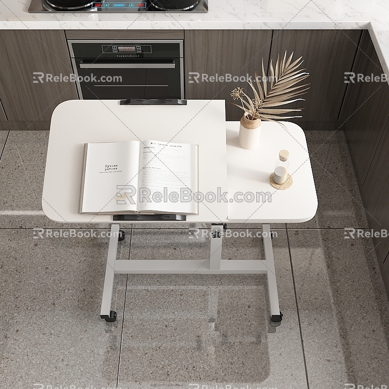 Living room coffee table mobile side table 3d model