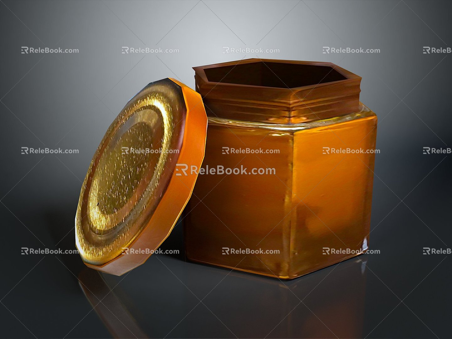 Jar Bottle Jar Bottle Container 3d model