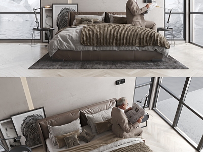 Modern SCAB DESIGN Double bed model