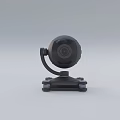 Black Spherical Surveillance Camera With Stable Mounting Base And Bracket Design 3d model