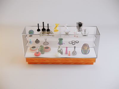 Modern Display Cabinet 3d model