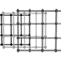 Industrial Equipment Modular Grid Frame Structure Made Of Metal For Industrial Applications