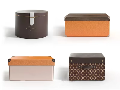 Various Design Decorative Storage Boxes For Home Organization And Decoration 3d model