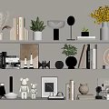 Modern ornaments combination 3d model