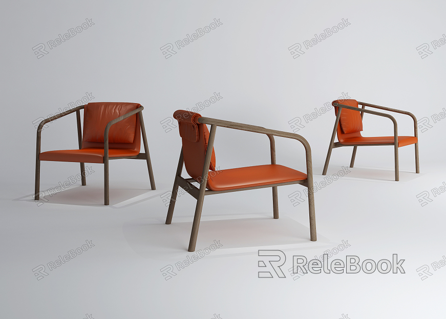 Nordic Dining Chair Single Chair model