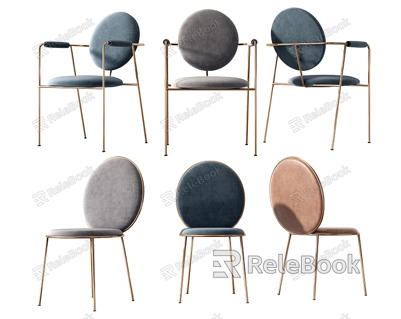 Modern Dining Chair Metal Dining Chair Combination model