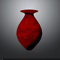 Stylish Red Vase With Intricate Carved Patterns And Sleek Curved Design For Home Decor