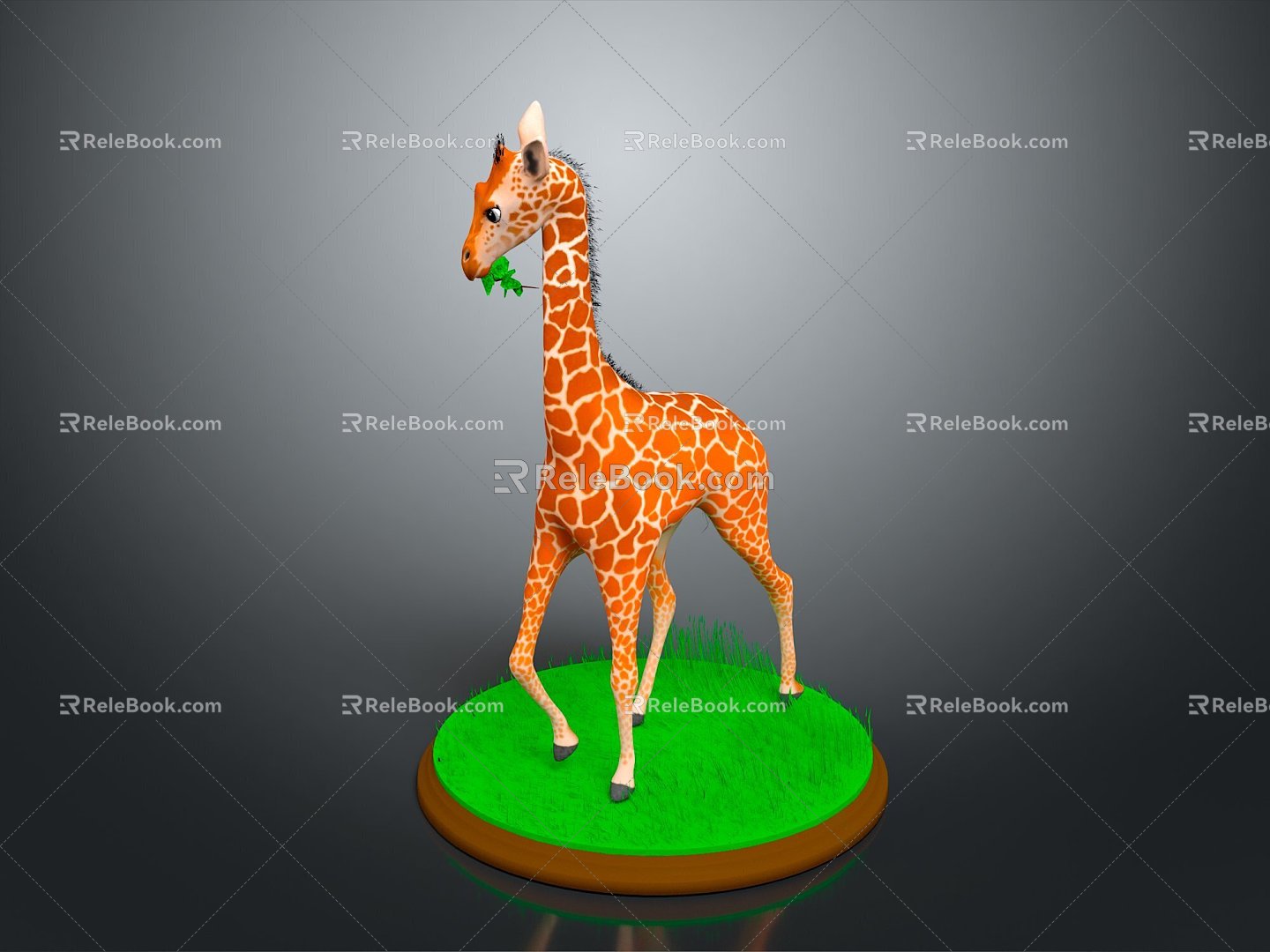 Giraffe Low Model Giraffe African Animal Toy Giraffe Muppet Toy Animal Cartoon Giraffe 3d model